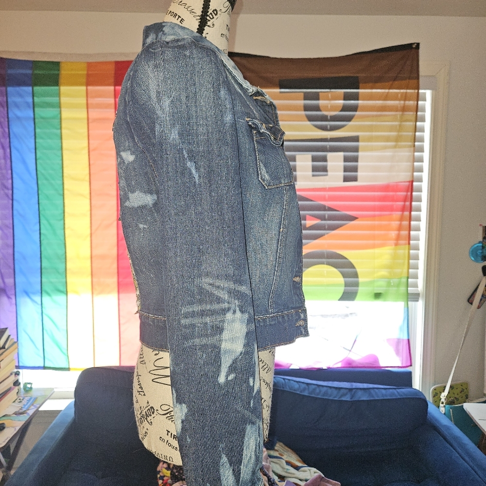 Floral Patchwork Denim Jacket - image 3